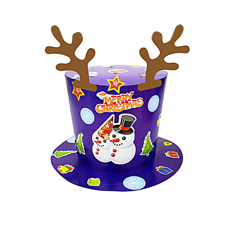 2 шт./лот DIY шапки Санта-Клауса снеговика Игрушки для раннего развития Детские