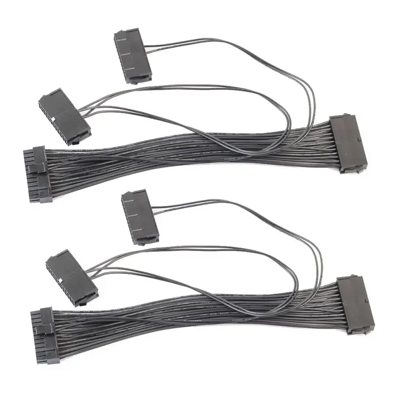 Блок питания mosunx с 3 портами PSU 24-контактный ATX 20 + 4PIN адаптер материнской платы