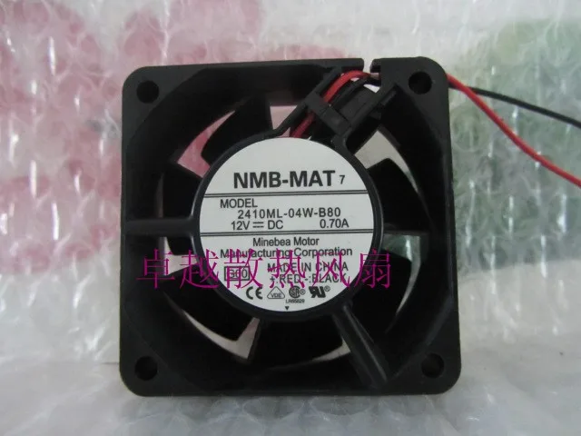 

Original nmb 2410ml-04w-b80 6025 6cm 12v 0.70a line dual ball bearing fan cooling fan