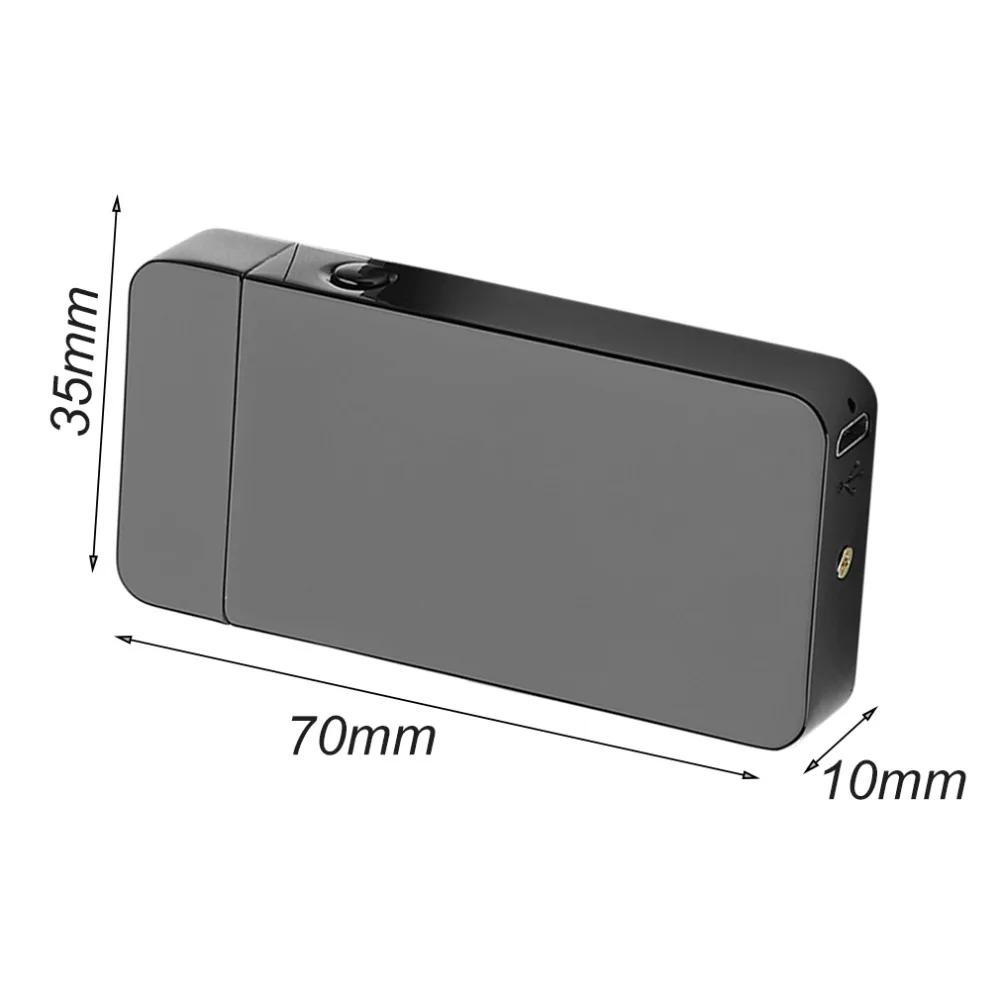 USB Electric Dual Arc Metal Flameless Torch Rechargeable Windproof Lighter No Gas or Fuel Required Cigarette |