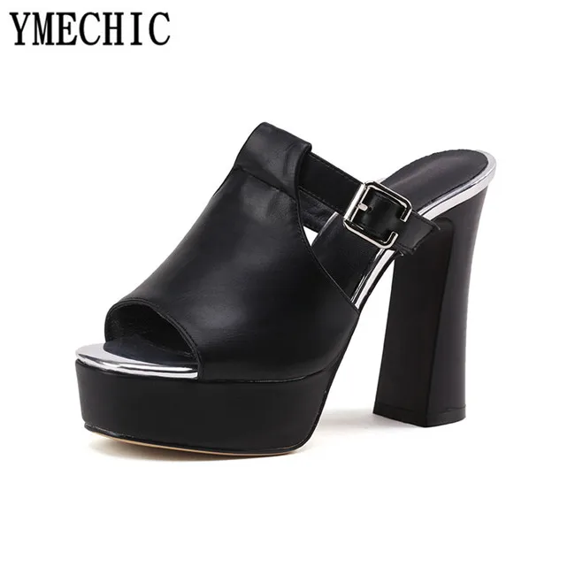YMECHIC/женские летние туфли на платформе и высоком каблуке Модные женские