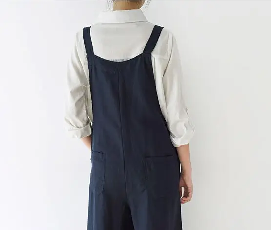 Женский комбинезон с широкими штанинами элегантный Свободный длинными