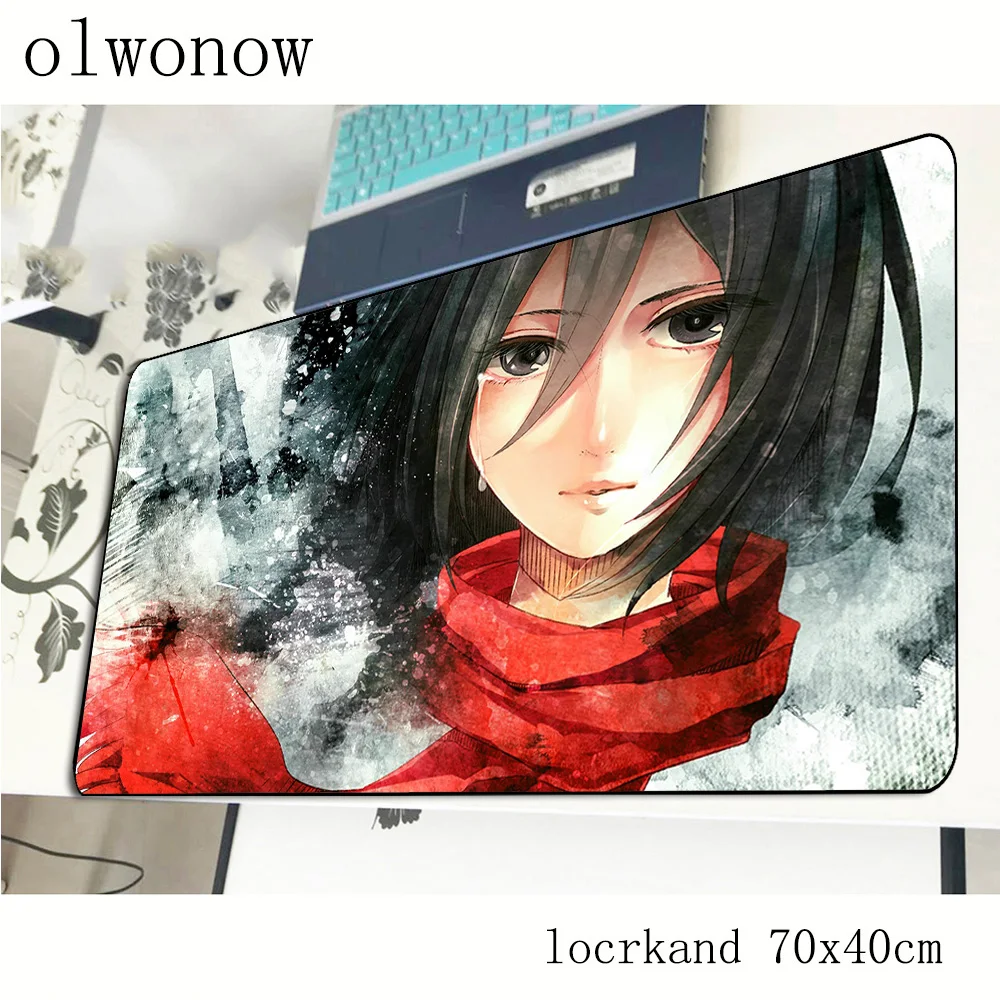 Коврик для мыши attack on titan 700x400x3 мм с массовым рисунком, игровой коврик для мыши, игровой коврик, милый игровой компьютерный стол, коврик для мыши, коврики для игровой клавиатуры