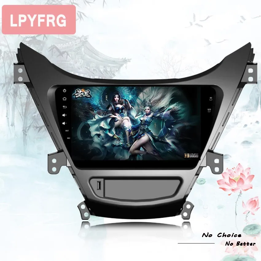 Android 9 "2Din автомобильный Радио GPS мультимедийный плеер для 2011 2012 2013 Hyundai Elantra