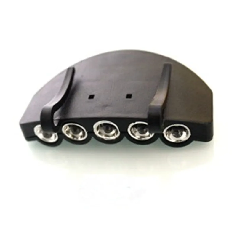 

Bright 5 LED mini headlamp Clip cap lamp brim light for bait plate fishing Hands-free Camping Hiking outdoor lighting