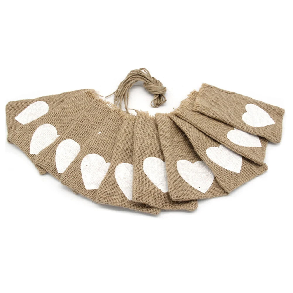 10 шт. деревенский свадьбы пользу холщевый Сумки джут мешок конфеты подарочная