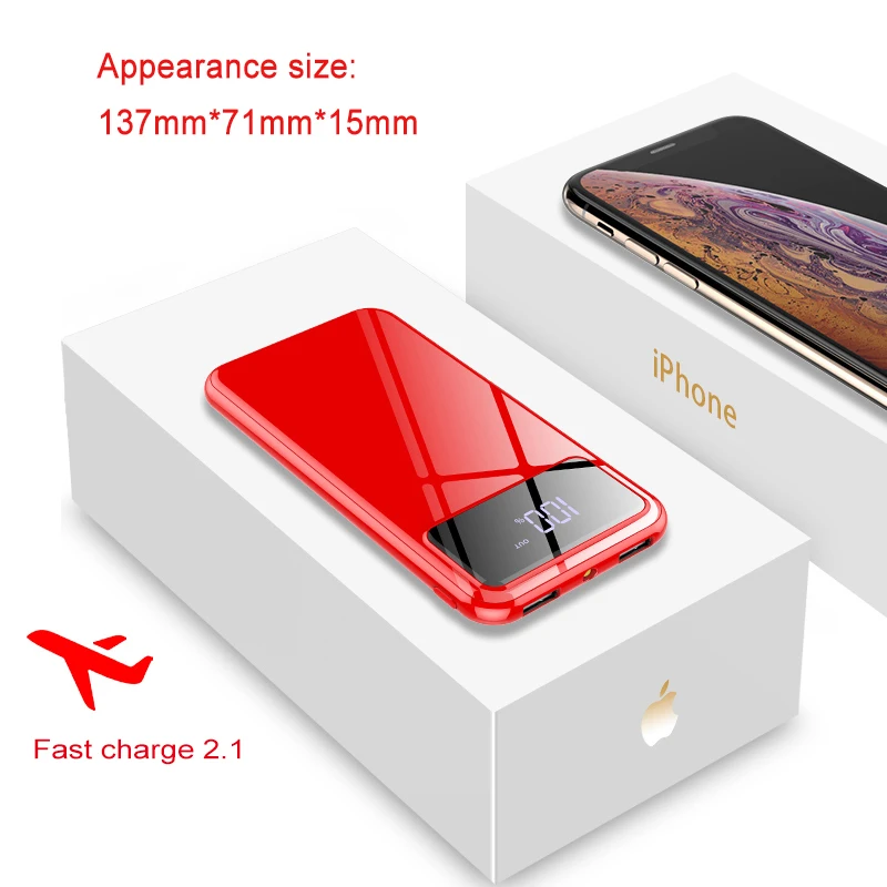 Мини Быстрая зарядка 15000mah многофункциональный внешний аккумулятор разъемы для