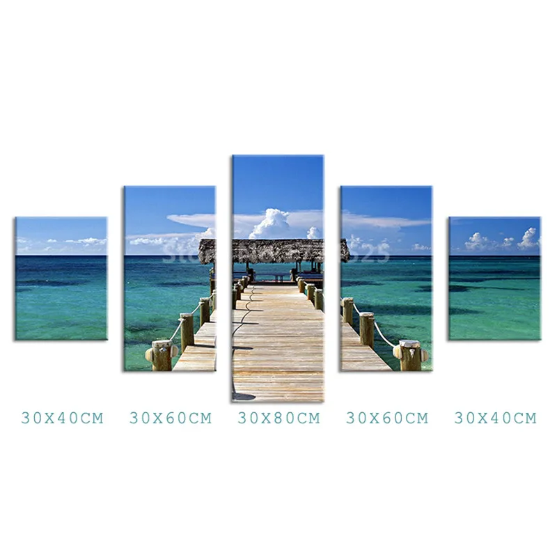 Новое поступление 2017 прямые продажи современные картины декоративные 5 шт.