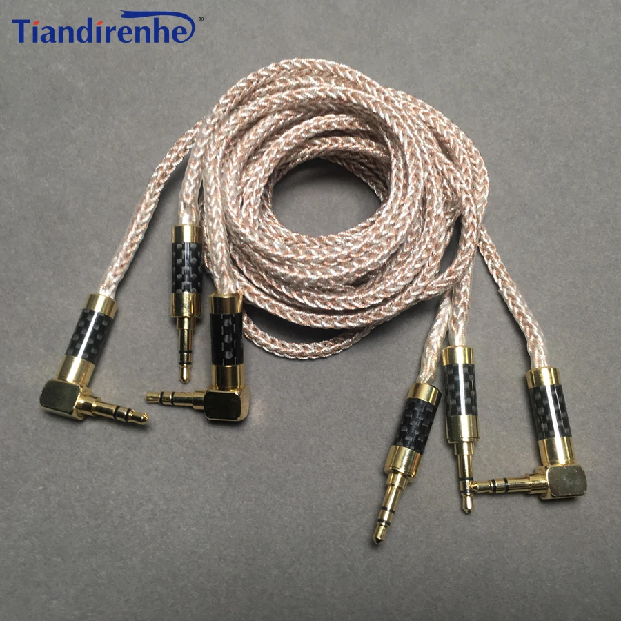 

Audio Cable Headphones Connector AUX 3.5mm Male to 3.5mm Male 8 Shares 52 core 5 Silver for Major V-moda Car Speaker iPhone MP3