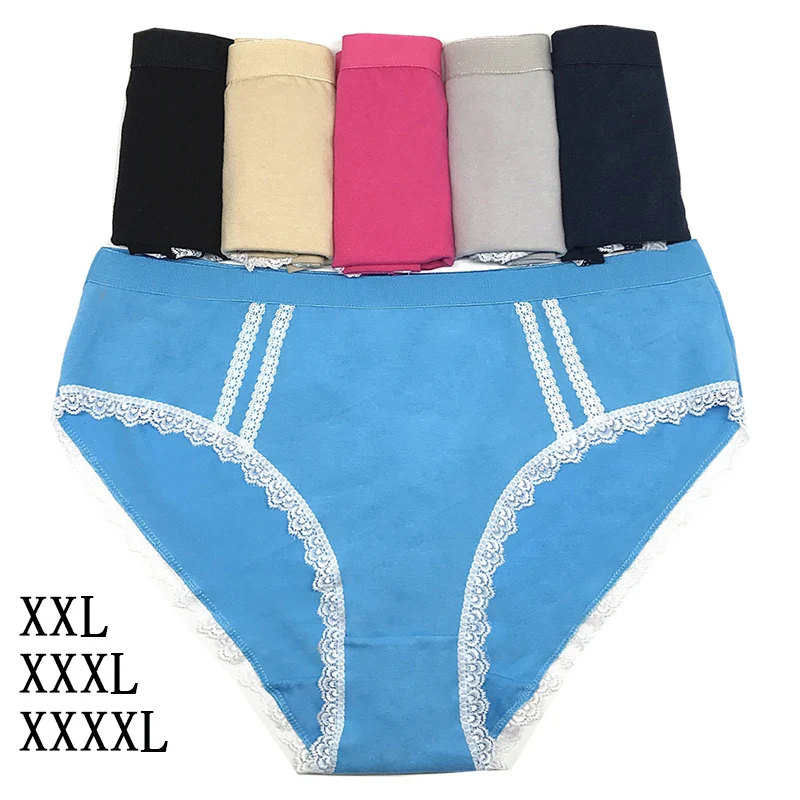 1 шт., трусики в форме треугольника большого размера, женские, XXL, XXXL, XXXXL, высококачественные Трусы из 95% хлопка, удобное дышащее мягкое нижнее белье для женщин