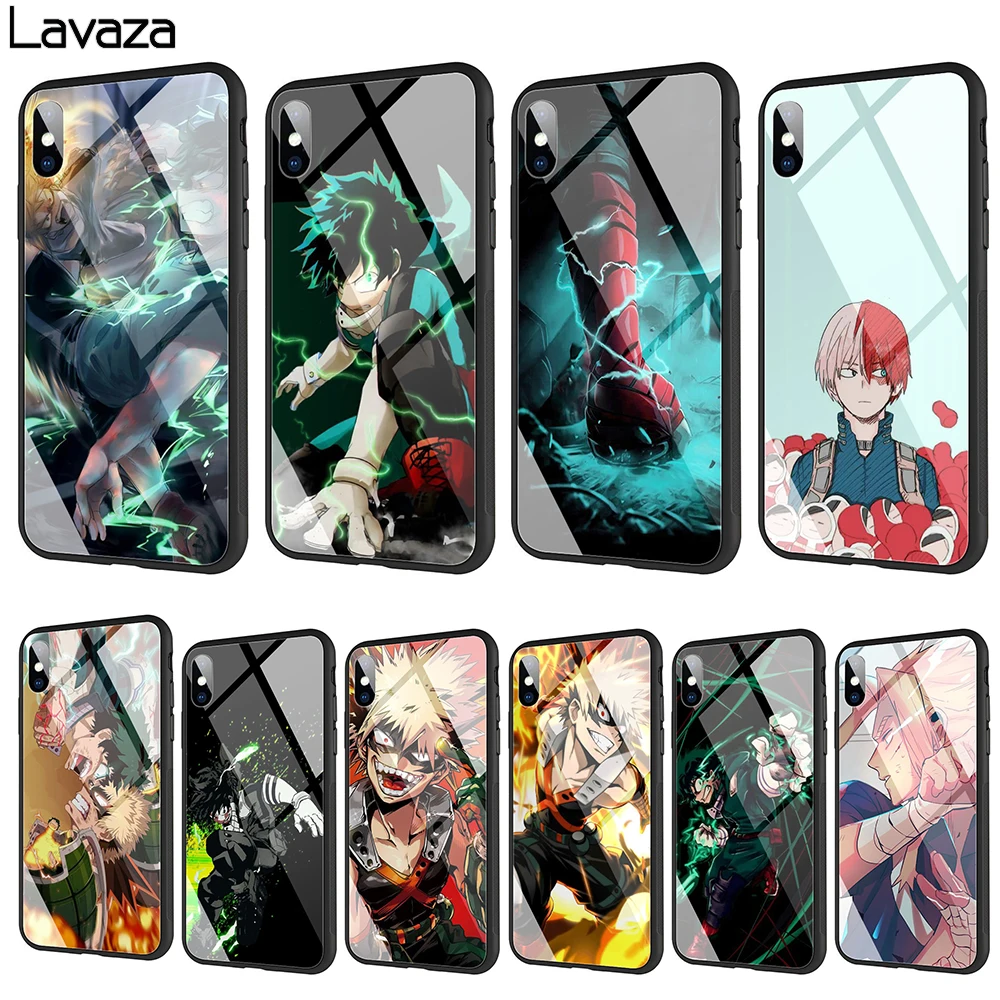 Lavaza с героями из мультфильма Мой Boku без герой закаленного стекла чехол