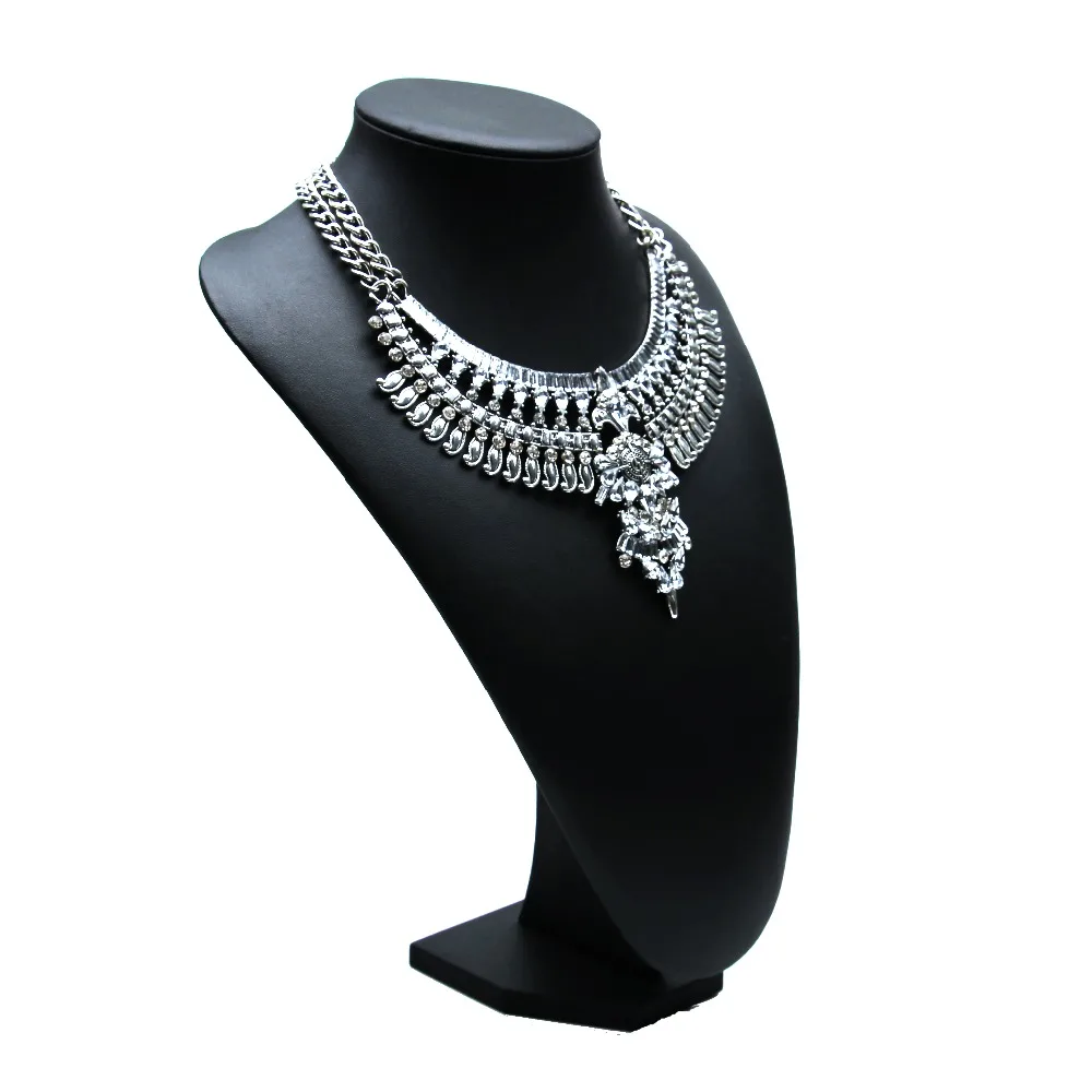 Ztech большие модные хрустальные стразы ожерелье Европейский Кристальный