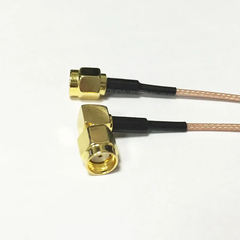 Коаксиальный кабель RG178 новый модем штекер с прямым углом поворота RP SMA 15 см 6