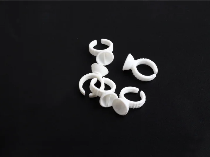 Бесплатная доставка новинка 200 шт./лот белый пластиковый клей-кольцо для