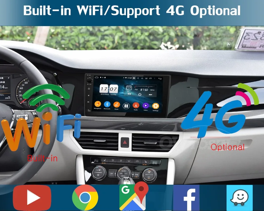 Android 9,0 8 ядерный "ips 4G+ 64G автомобильный проигрыватель с радио и GPS для Volkswagen VW Passat CC Golf Tiguan Polo Jetta DSP CarPlay