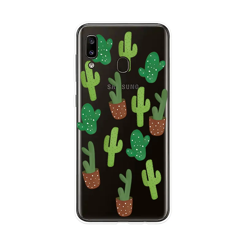Чехол для телефона Samsung Galaxy A10 A20 A20e A30 A40 A50 A60 A70 A80 A90 прозрачный чехол с цветами M10 M20