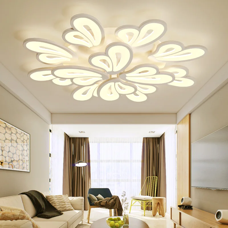 

Modern Chandelier Led White Chandelier Lighting For Living Room Bedroom Dining Room Surface mounted kroonluchter