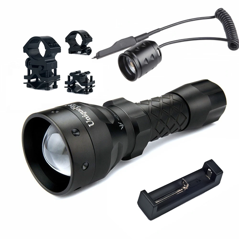 UniqueFire 1407 IR 850nm светодиодный фонарик ночного видения + крепление для прицела
