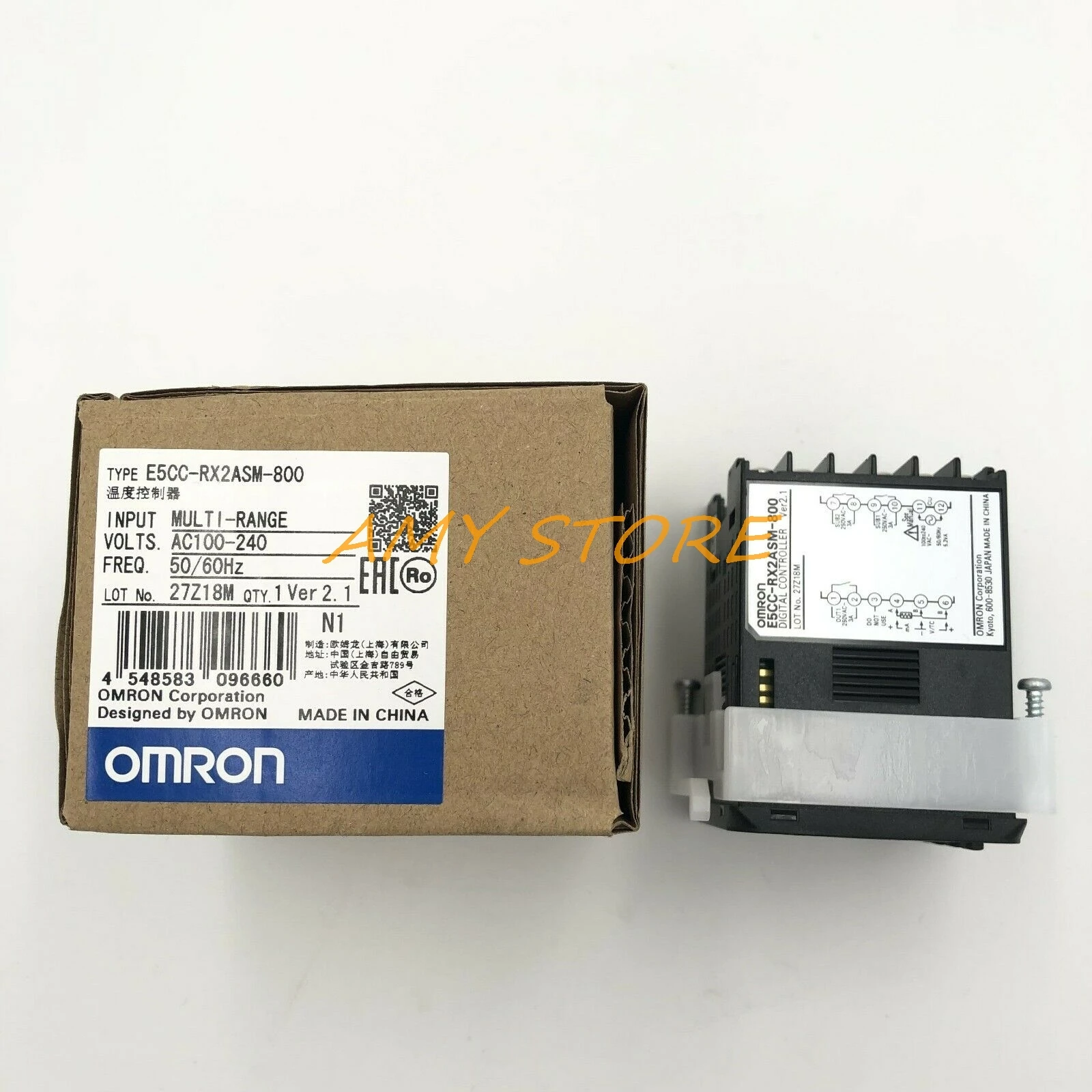 E5CC-QX/RX2ASM-800 для OMRON MULTI-RANGE цифровой Температура контроллер AC100V-240V 50/60Hz заменить E5CZ-Q2/R2MT