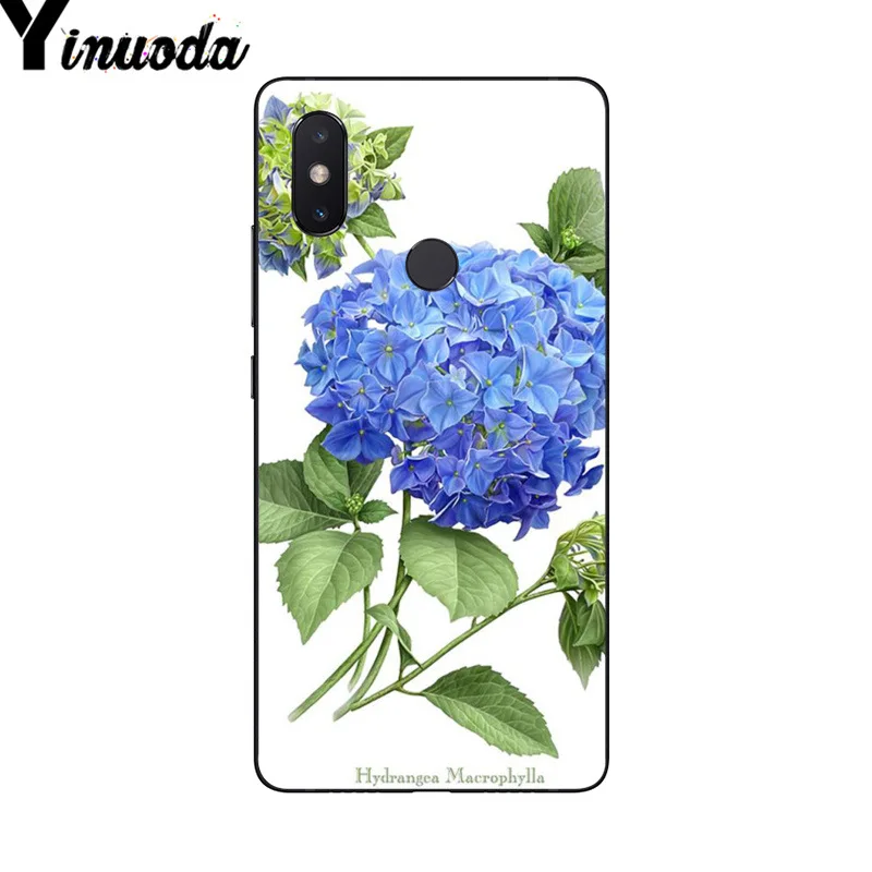 Уникальный чехол для телефона Yinuoda с голубым цветком гортензии Xiaomi Mi 6 Mix2 Mix2S Note3 8
