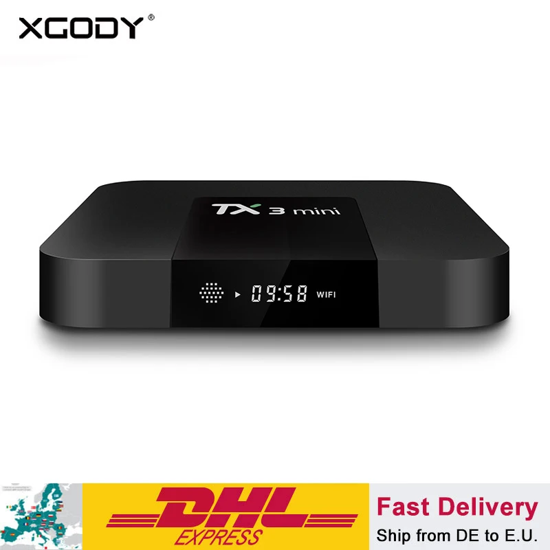 XGODY TX3 mini Smart Android TV Box Media Player 2GB 16GB S905W Quad Core Wifi Internet Set-top Netflix | Электроника