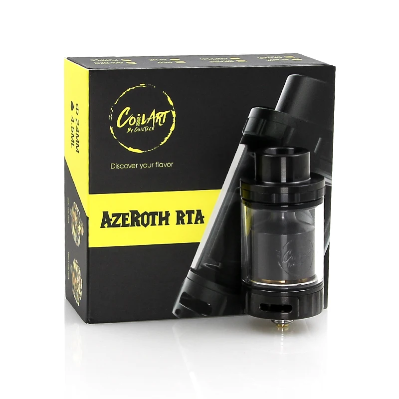 100% Оригинальные coilart Азерот RTA бак 4.5 мл Ёмкость 24 мм Диаметр triple катушки