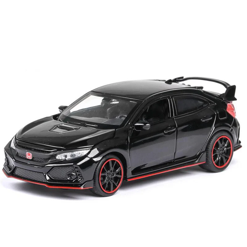 1:32 TYPE R спортивный автомобиль Diecasts и игрушечный модель со звуковым светом