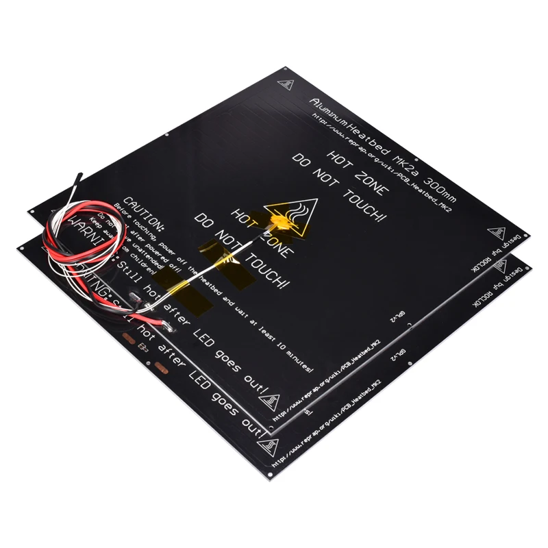 MK2A 300*300*3,0 мм RepRap RAMPS 1,4 PCB алюминиевая нагревательная пластина для Мендель кровать с подогревом для 3d принтера MK2B Горячая кровать