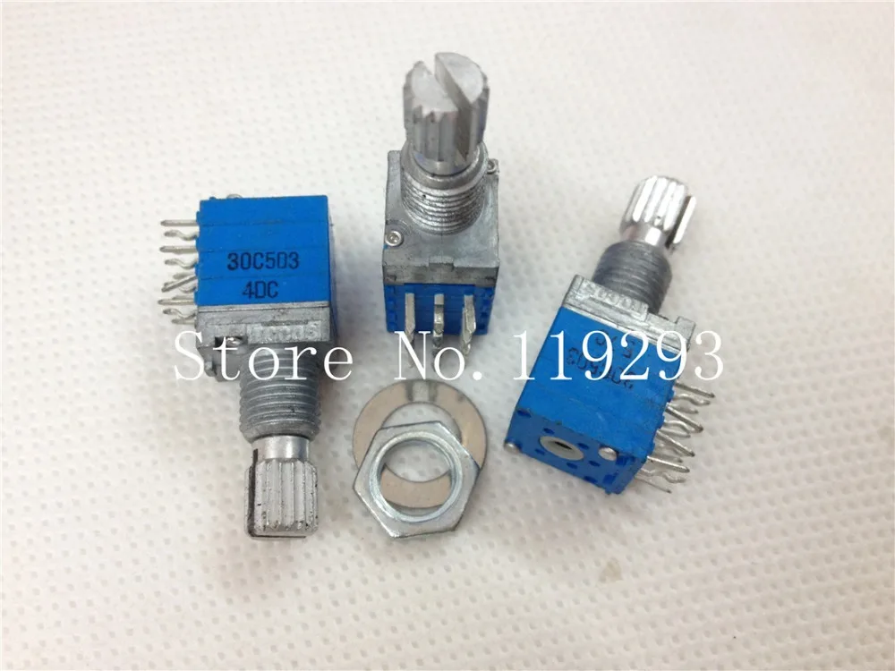[BELLA]Special TOCOS RK097 9011 четырехкратный шаговый потенциометр C50K C50KX4 15 мм вал с 40 точками