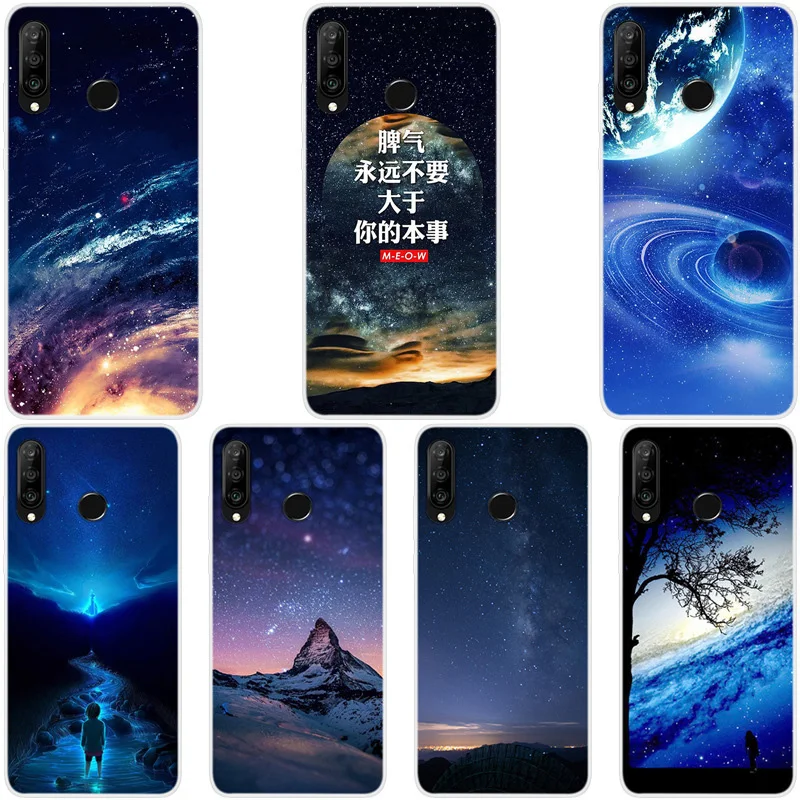 Мягкий силиконовый чехол для телефона Huawei P30 lite с рисунком звездной звезды