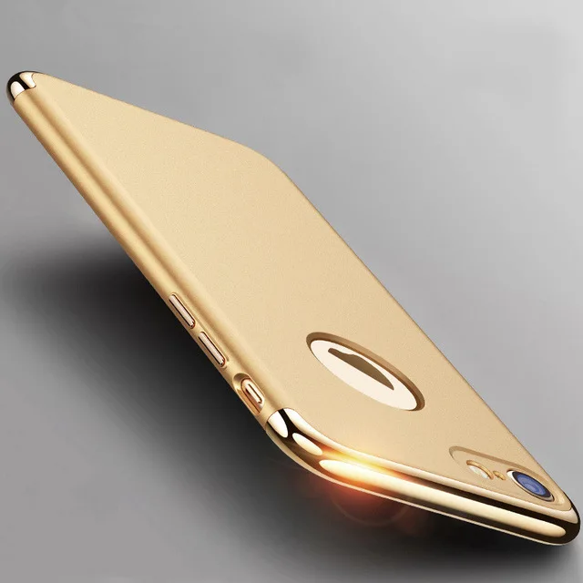 Для iPhone 7 Plus SHYAYA Люкс 3 в 1 Матовый Противоударный Покрытие Металла Текстура Кожи