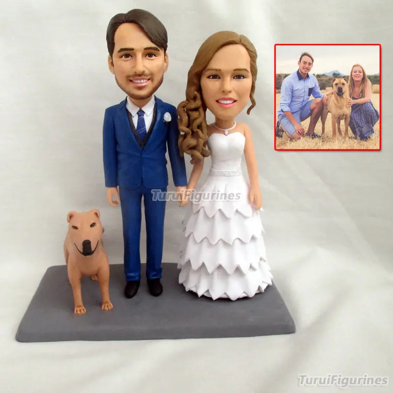 Свадебный торт topper персональный дизайн сервис день рождения bobblehead Рождество