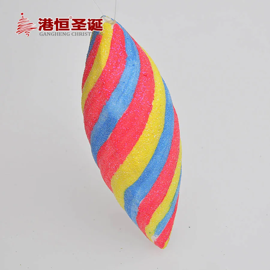 Hong Hang Christmas ornaments 11 * 4cm foam thread color tree decorations ( 4 installed ) 15g|decorating ideas christmas tree|decoration