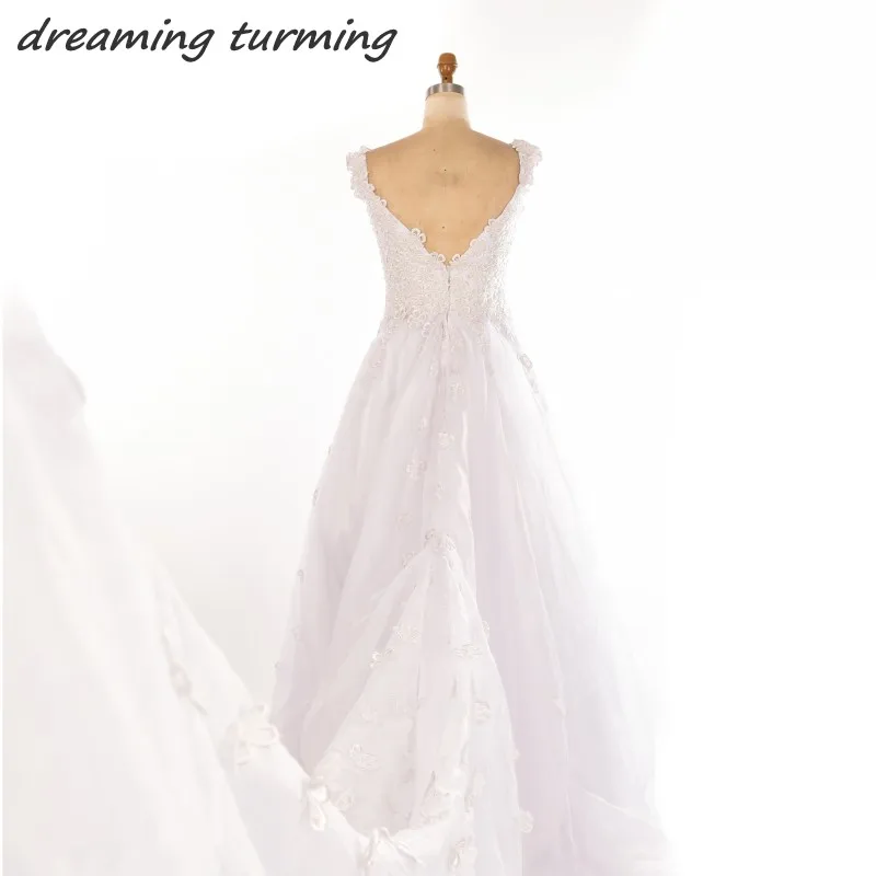 Vestido De Noiva Аппликация 3D цветочный цветы пышные торжественные платья 2017 Vintage с