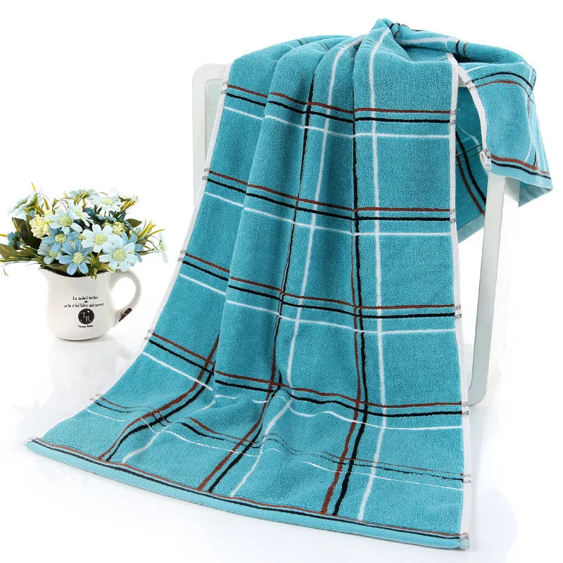 

New Lattice Big Cotton Face Towels Bathroom Adults Men/Women Bath Towel High Quality Super Absorbent Outdoor Sport Towel 33x75cm