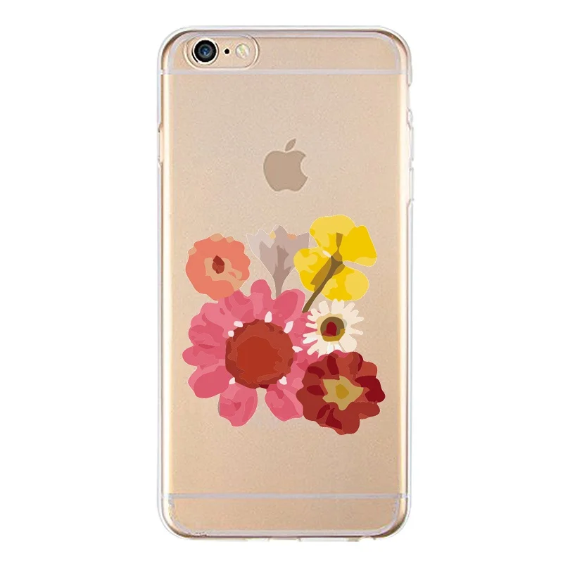 Мягкий прозрачный ТПУ чехол Windbell для iPhone 4/4S 5 5S 6 6plus 7 8plus x Coque Fundas Милая крышка с