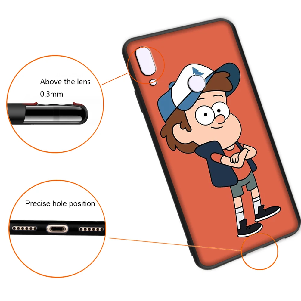Мультфильм Гравити Фолз мягкий чехол для Xiaomi Redmi Note 4 4X6 7 8 Pro 5 Plus 5A 6A крышка