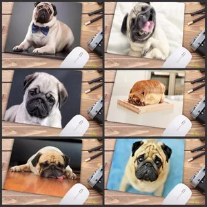 Модный персонализированный игровой коврик для мыши Mairuige с милым Мопсом, нескользящий прочный резиновый коврик для мыши, большая рекламная акция для России