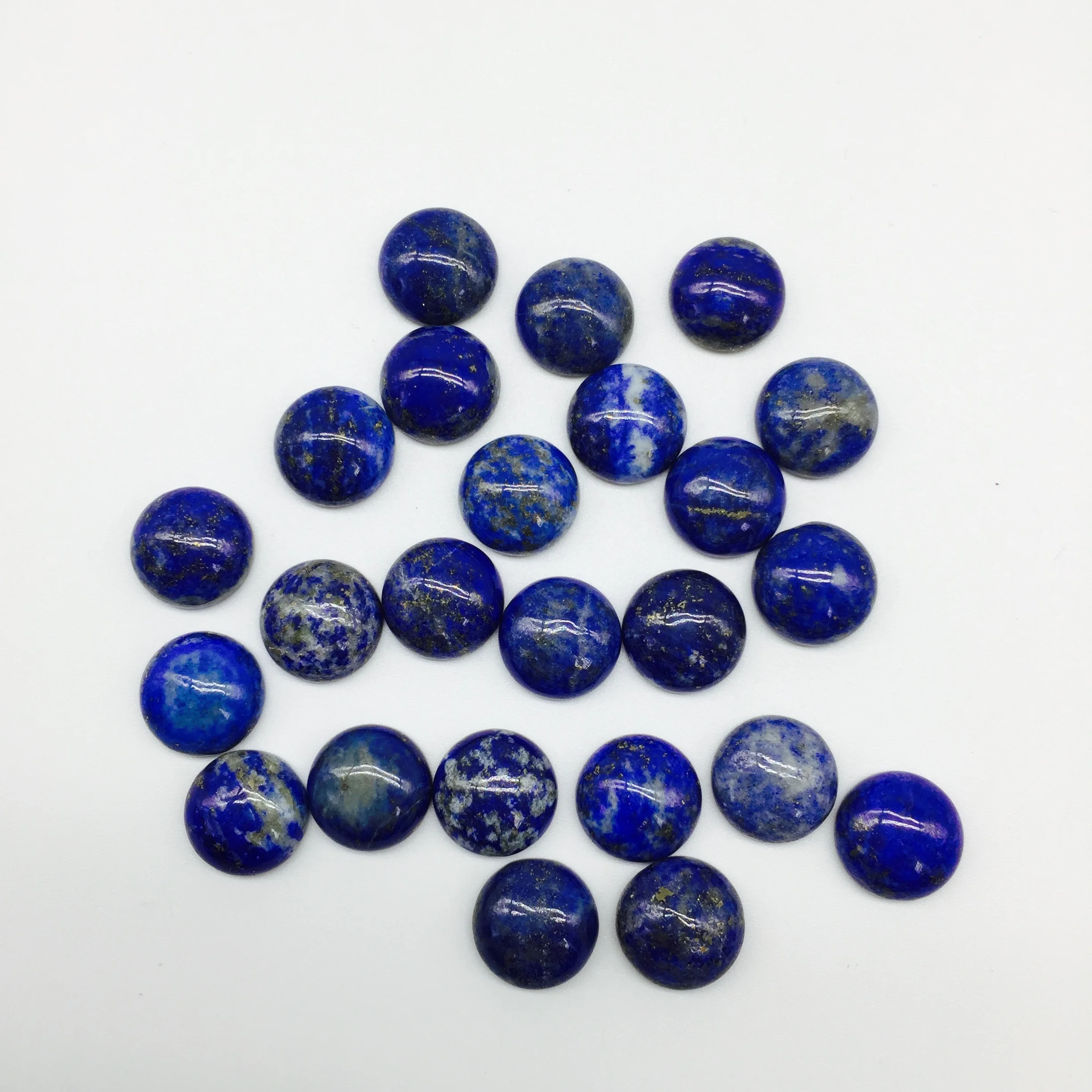 Модный высококачественный круглый кабошон из натурального камня Lapis Lazuli 12 мм для