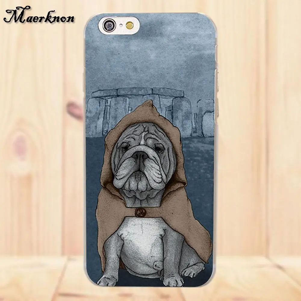 Maerknon TPU чехол для телефона французский Английский бульдог Apple iPhone 4 4S 5 5C SE 6 6S 7 8 Plus X