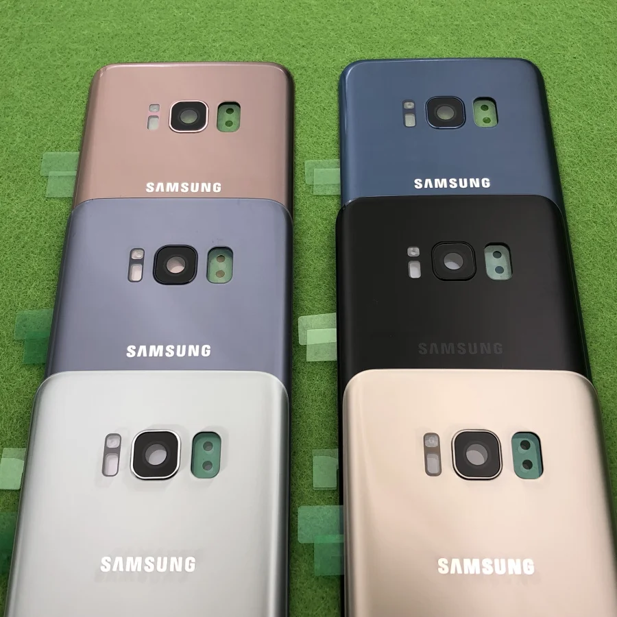 Для Samsung Galaxy S8 g950 SM-G950F батарея задняя панель Корпус Замена+ задняя камера стеклянная рамка объектива