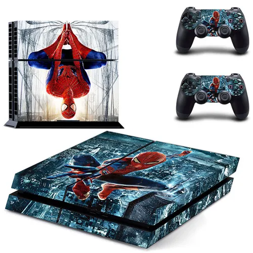 Человек-паук Venom наклейка для PS4 Стикеры Наклейка виниловая для sony Playstation 4 консоли и 2 контроллеры наклейка для PS4 Стикеры - Цвет: DPTM0119