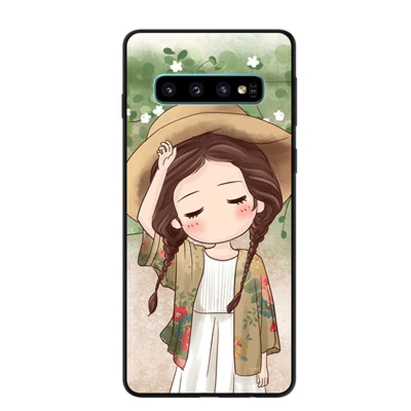 Чехол для Samsung Galaxy S10 + мягкий силиконовый чехол из ТПУ с принтом Plus G9750 защитный