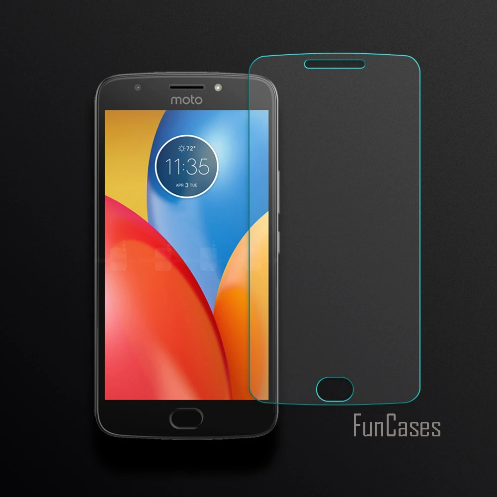 Защита экрана для Motorola Moto E4 Plus E закаленное стекло 2.5D закругленные края защитная