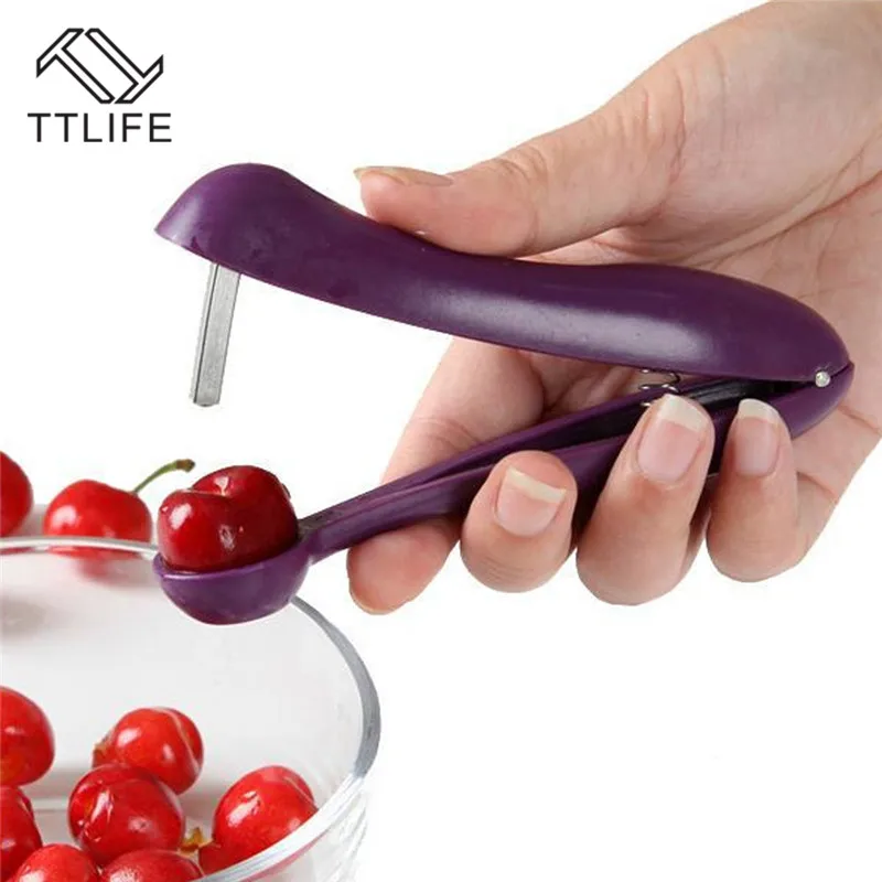 TTLIFE 13x8,4 см удалители косточек из вишен зажимы для удаления семян Фиолетовый Пластик ядра вишни кухонные Fuit& Инструменты для овощей резак