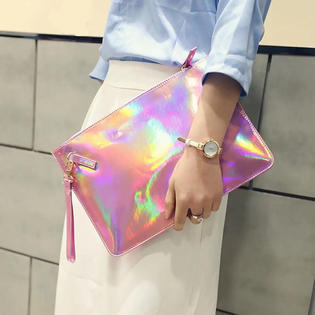 Женская сумка с лазерным градиентом PinShang модные портативные сумки-органайзеры