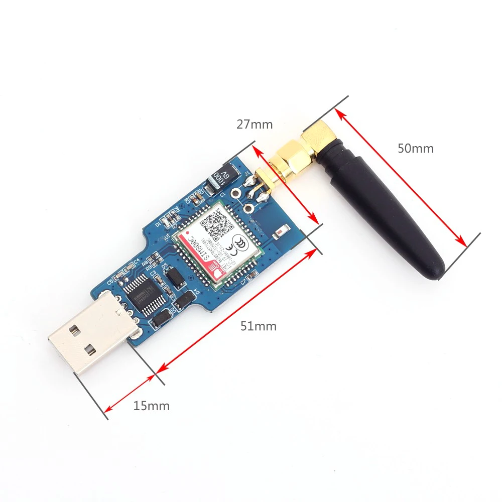 USB для GSM GPRS SIM800C беспроводной Bluetooth компьютерный контроль вызова с антенной