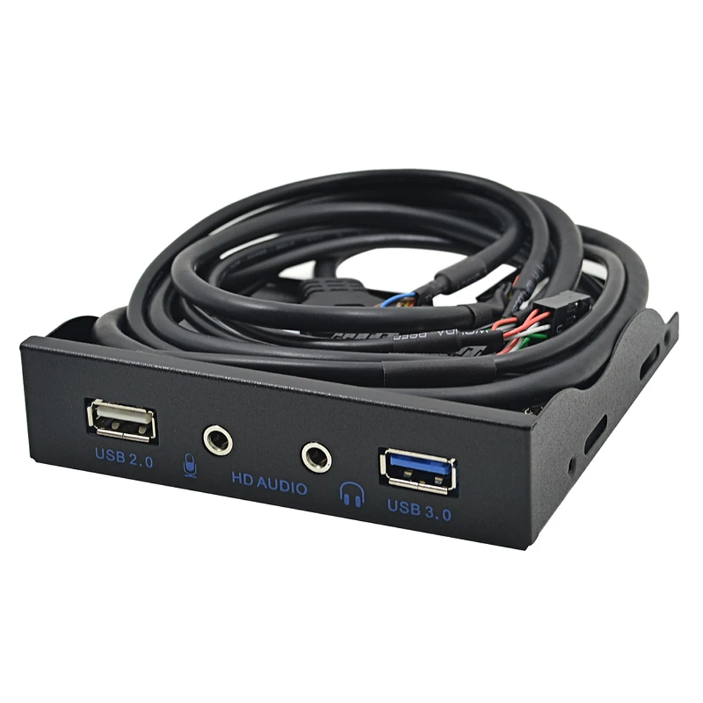 Высокое качество 20Pin 4 порта USB 2 0 3 концентратор HD аудио интерфейс микрофона