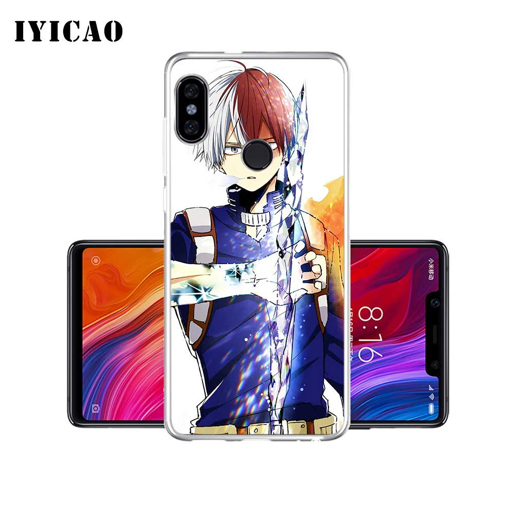 Мягкий силиконовый чехол для телефона IYICAO My Hero academic с мультяшным рисунком Xiaomi Mi 9 8