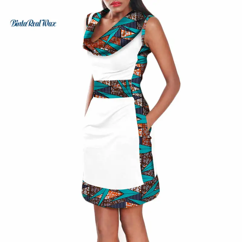 

African Dresses for Women Bazin Riche African Clothes Casual Print Dresses Dashiki 100% Cotton African Clothing WY3633